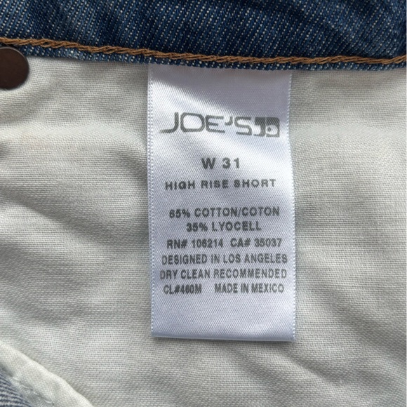 JOE’S High Rise Blue Theresa Jean Shorts with Distressed Hem Size 31 - Picture 5 of 12